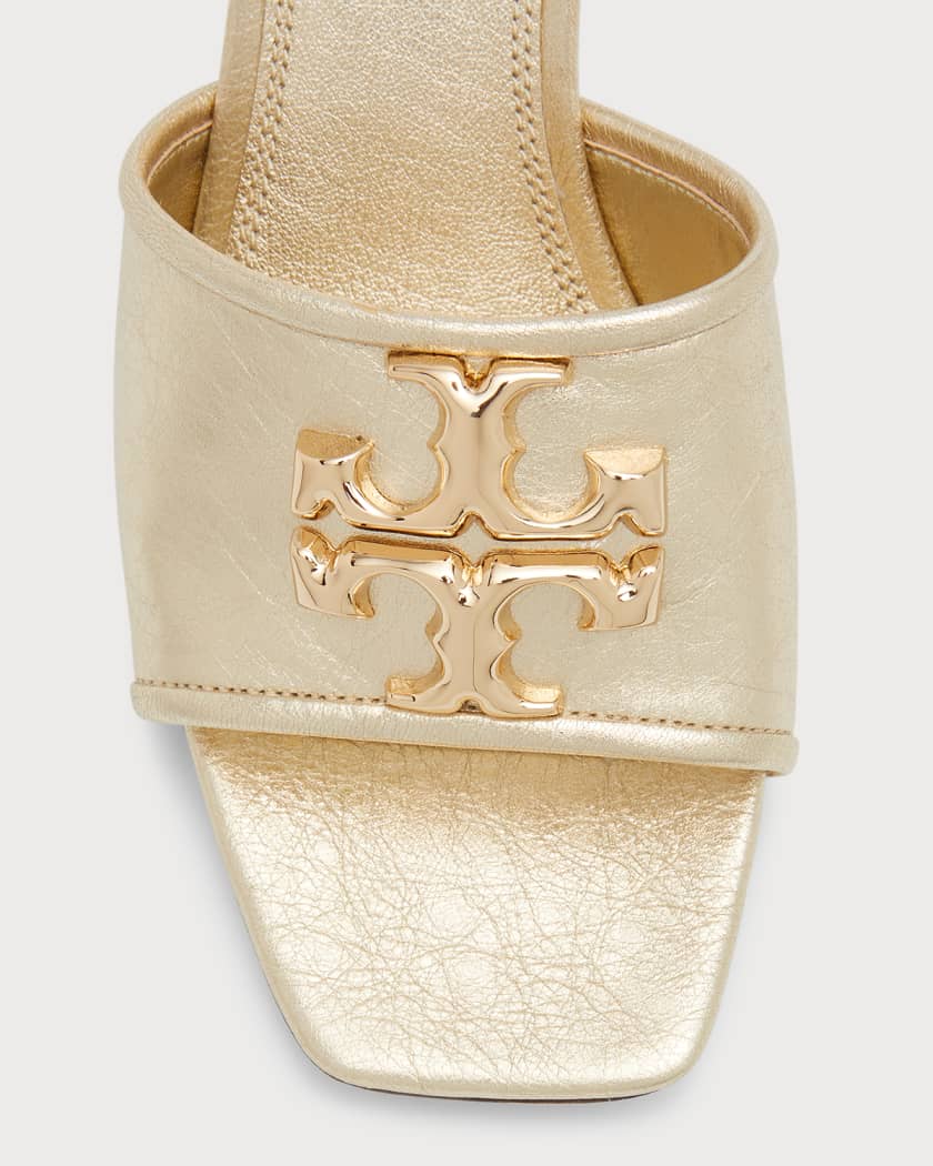Tory Burch Eleanor Metallic Medallion Mule Sandals | Neiman Marcus