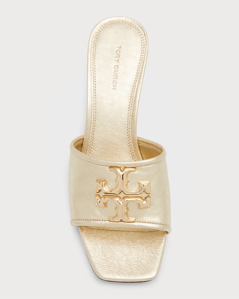 Tory Burch Eleanor Metallic Medallion Mule Sandals | Neiman Marcus