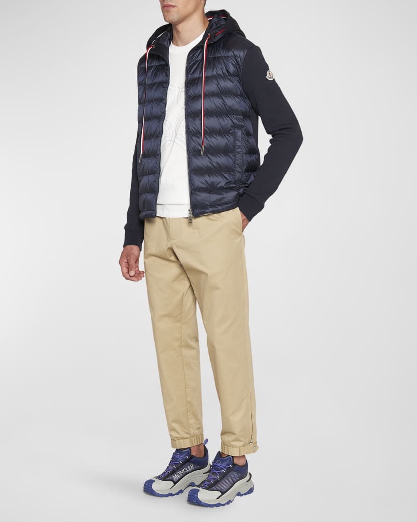 Moncler down top knit combo sweater