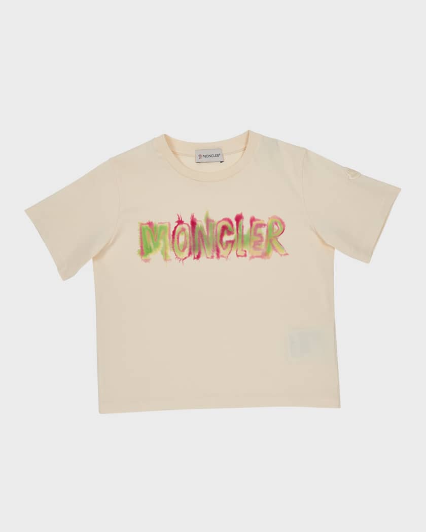 Moncler logo clearance print t shirt