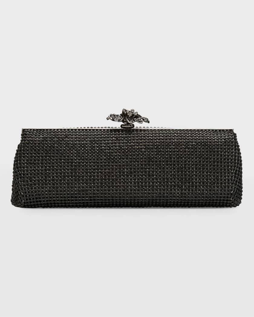 Evening Envelop Clutch Bag With Removable Wristlet Handle 