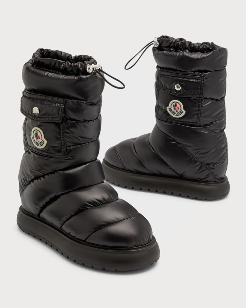 Moncler Gaia Pocket Nylon Mid Snow Boots | Neiman Marcus