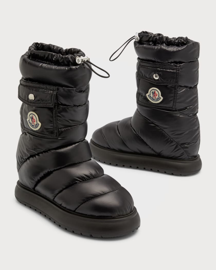 Moncler Gaia Pocket Nylon Mid Snow Boots Neiman Marcus