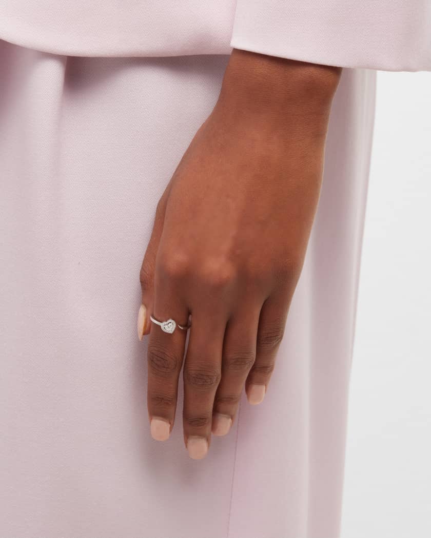 Joy Coeur Diamond Ring in pink gold