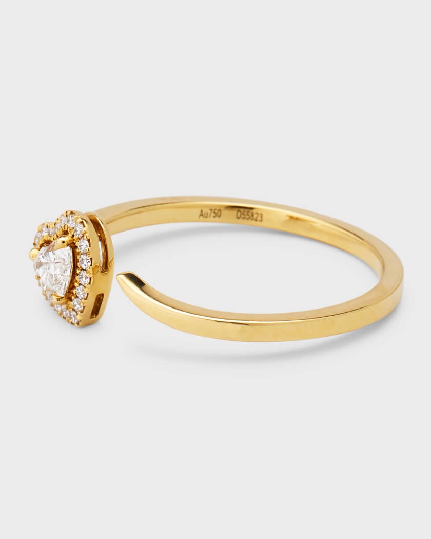 Joy Coeur Diamond Ring in pink gold