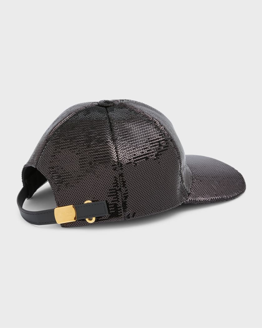 Tom Ford Sequin Monogram Baseball Cap