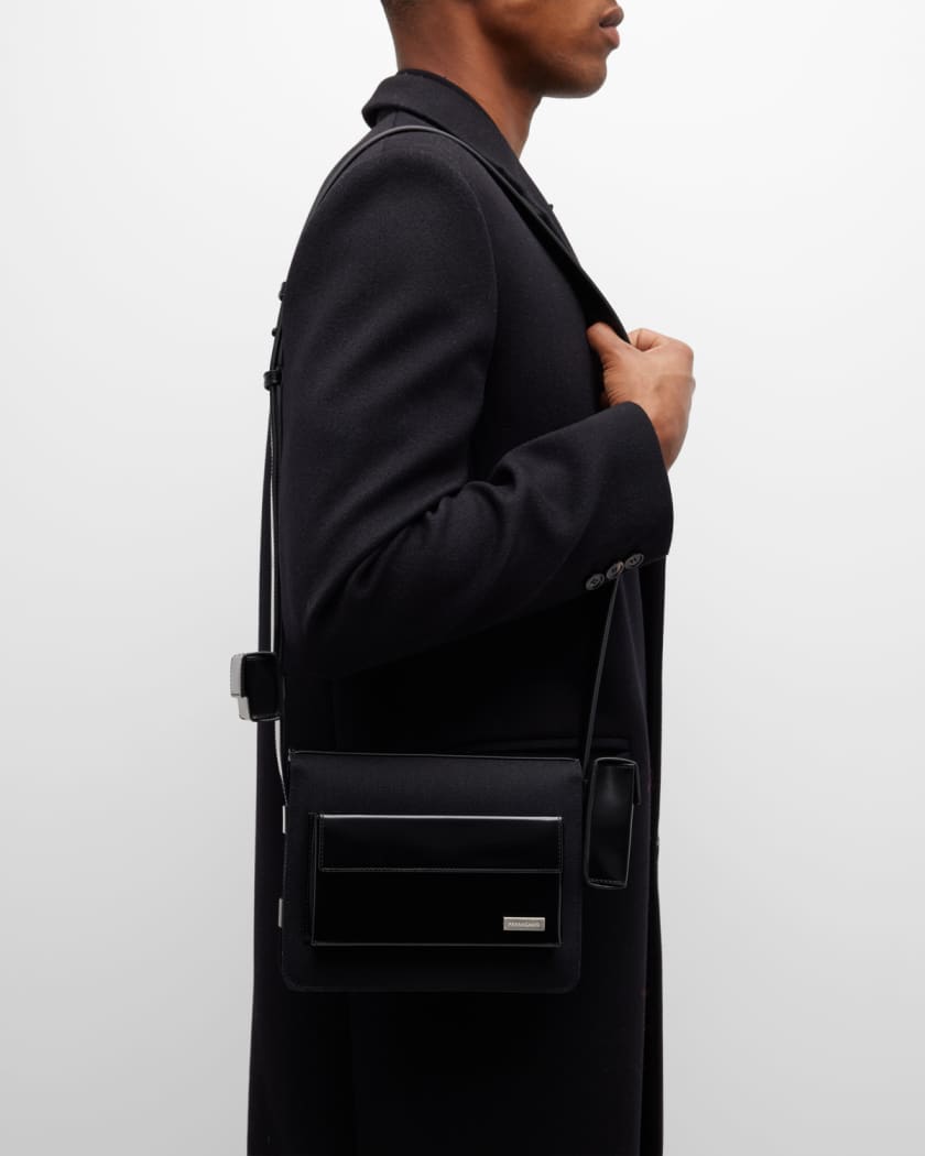 Multi-pocket crossbody bag | Cross-Body & Belt Bags | Men's | Ferragamo US