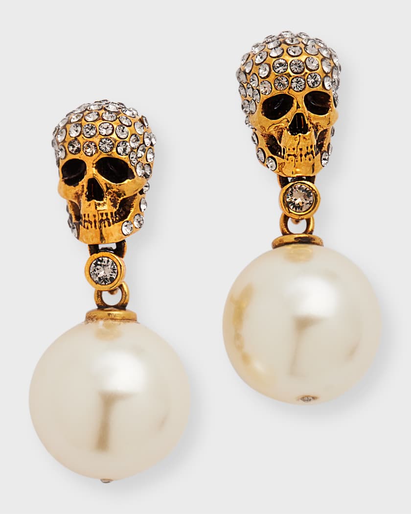 Swarovski crystal skull earrings cheap