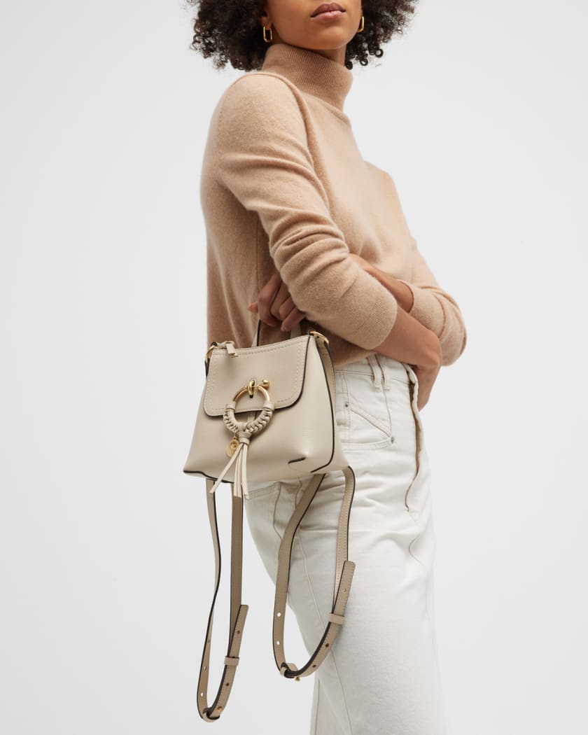 See by Chloé Joan Leather Backpack Cement Beige