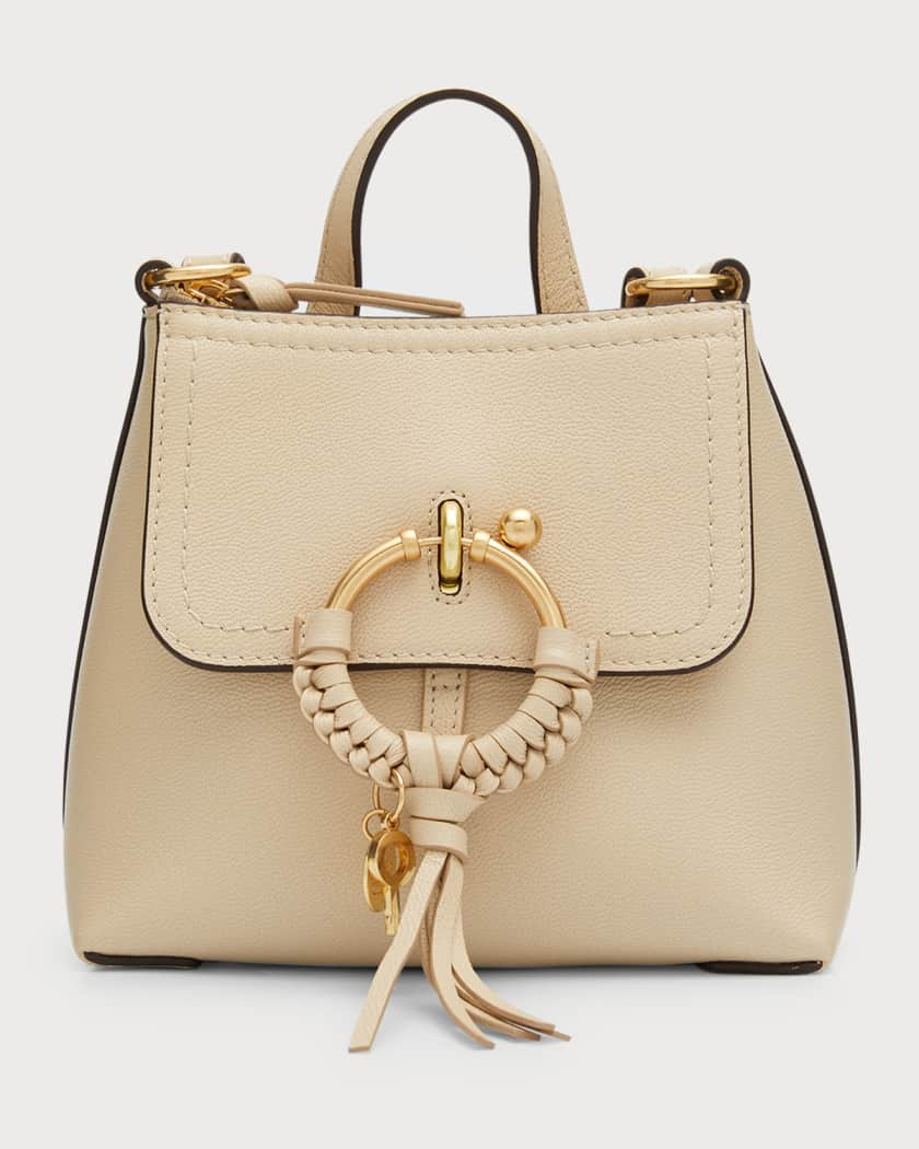 See by Chloé Joan Leather Backpack Cement Beige