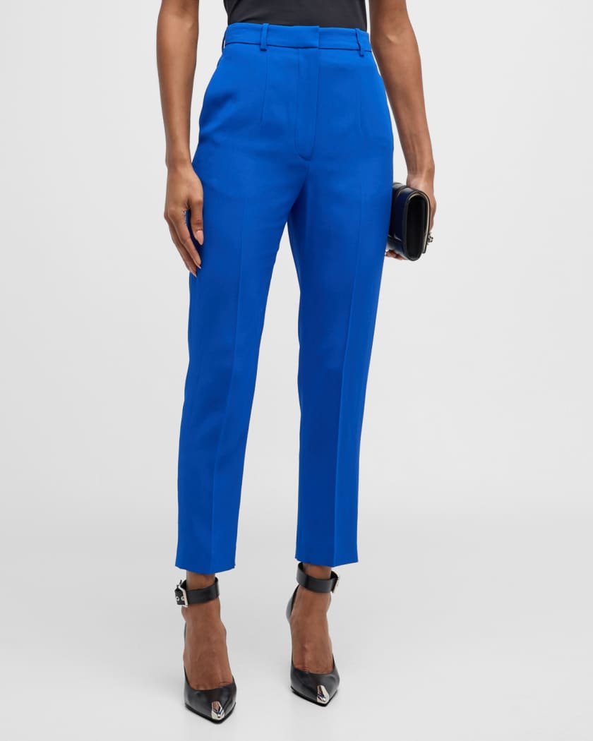 Women's High-waisted Cigarette Trousers by Alexander Mcqueen