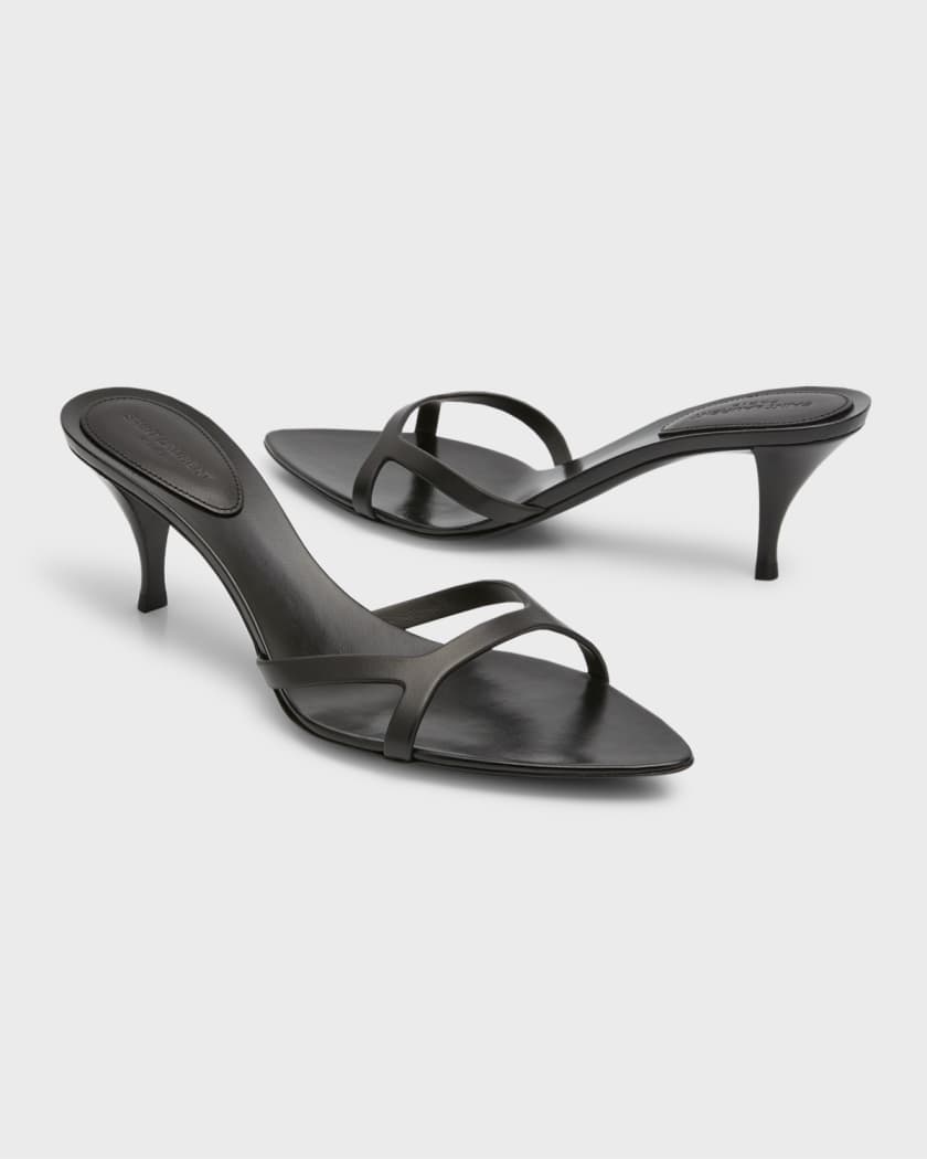 slide sandals low heel