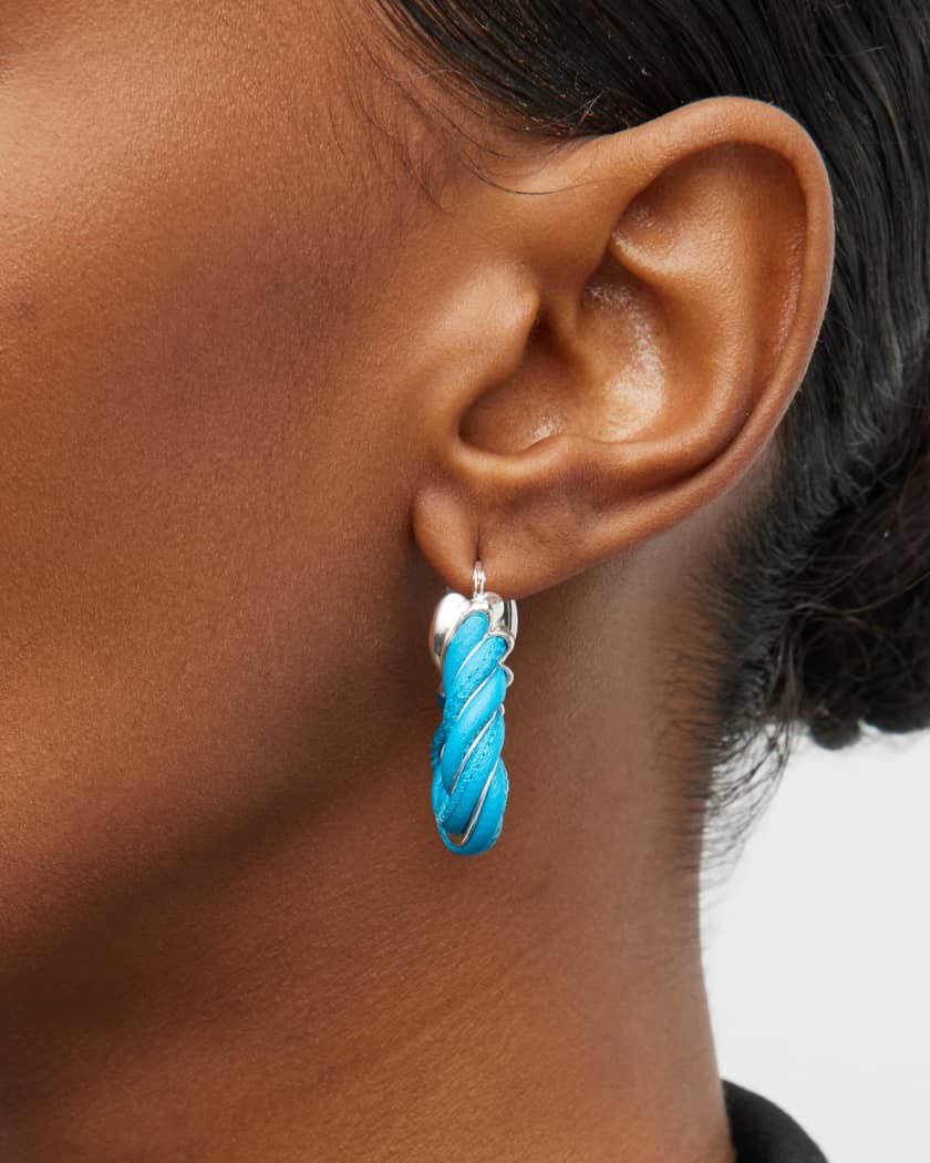 Pillar Twisted Hoop Earrings