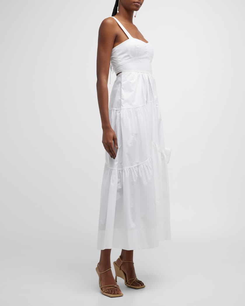 Lily Lace-Up Back Maxi Dress Neiman Marcus