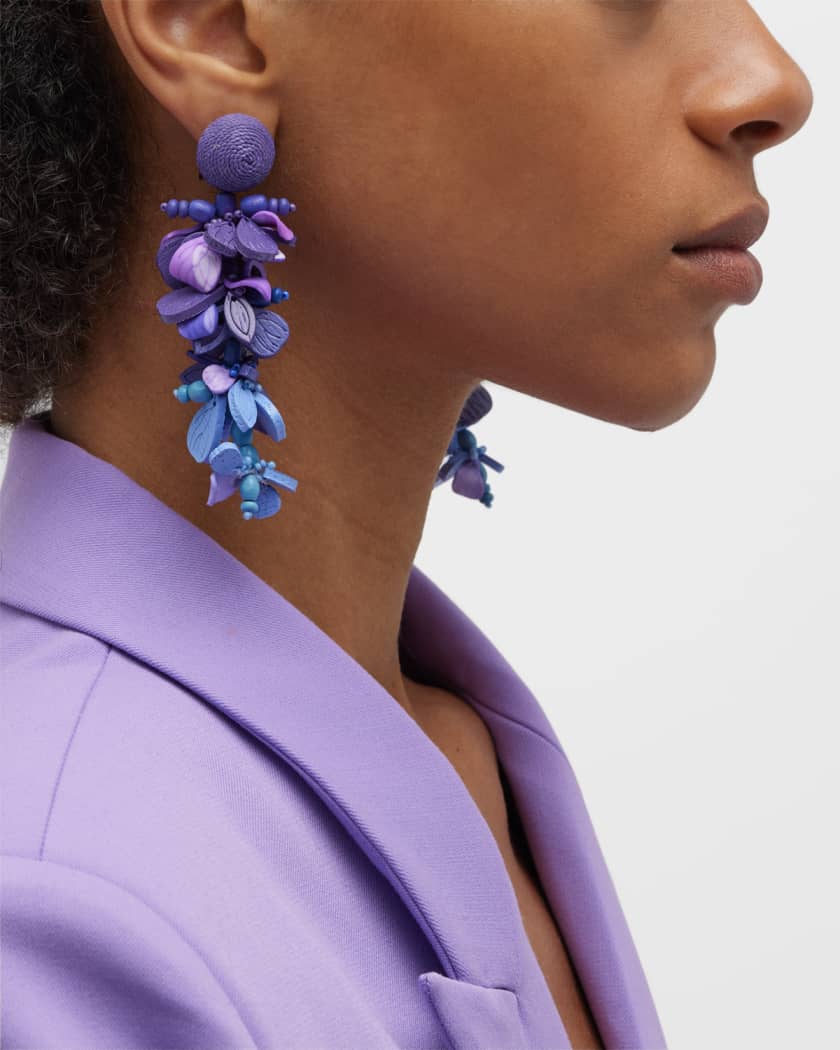 Vintage oscar de shop la renta earrings