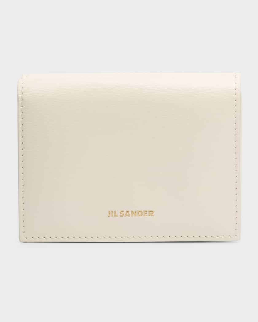 Jil Sander Tiny Trifold Leather Wallet | Neiman Marcus
