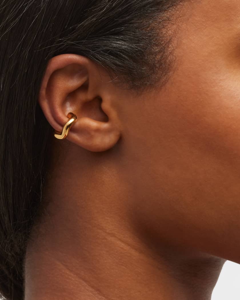 Gold Vermeil Wave Ear Cuff