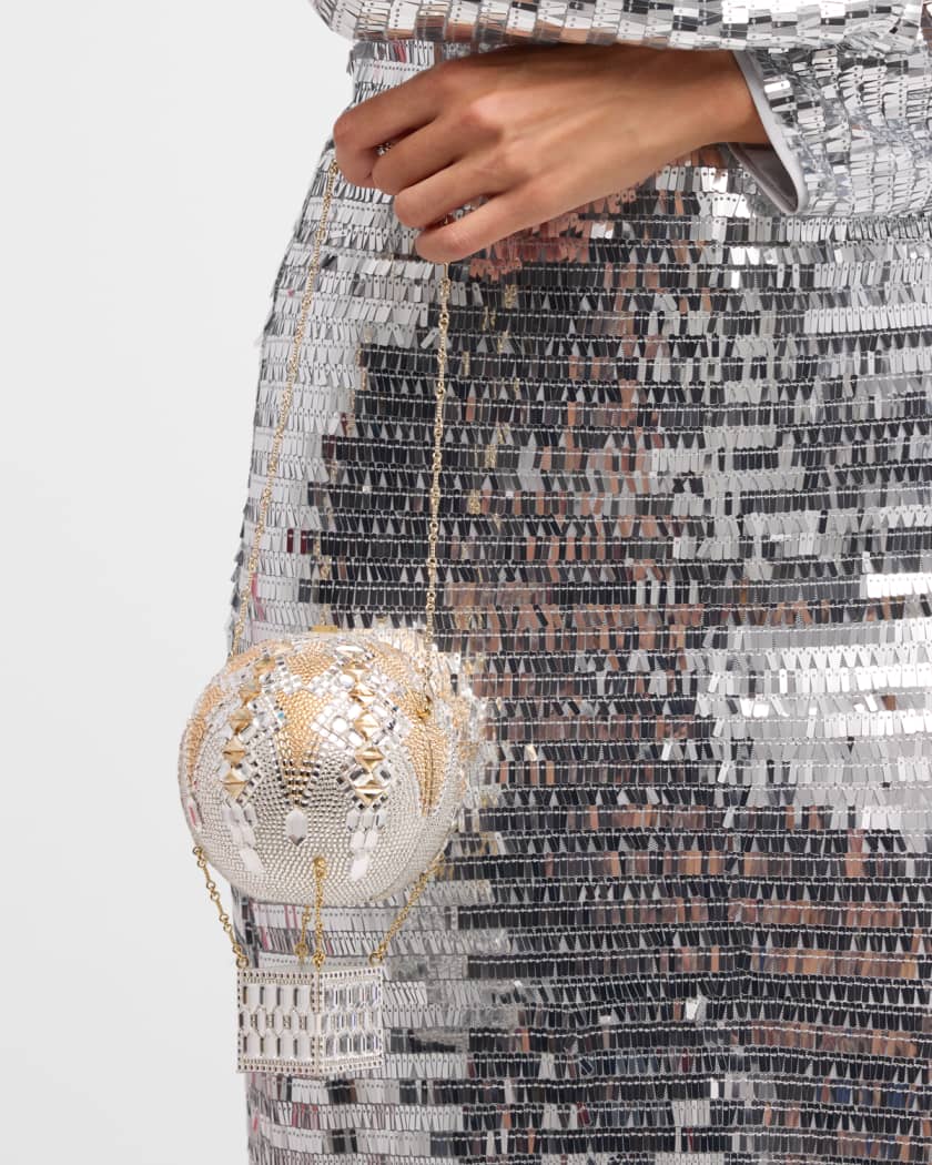 Hot Air Balloon Crystal-embellished Clutch-On-Chain
