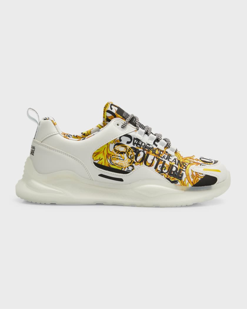 Versace Couture Levion Logo Couture Sneakers | Neiman Marcus
