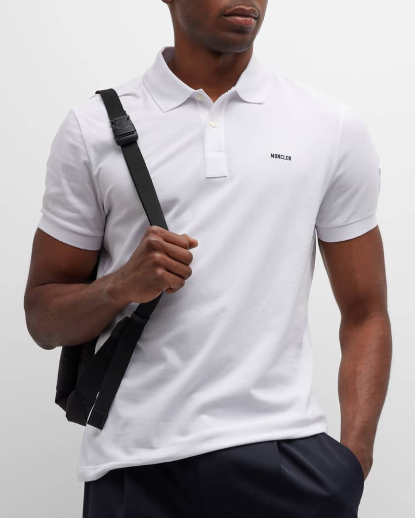 Moncler Men's Logo Polo Shirt | Neiman Marcus