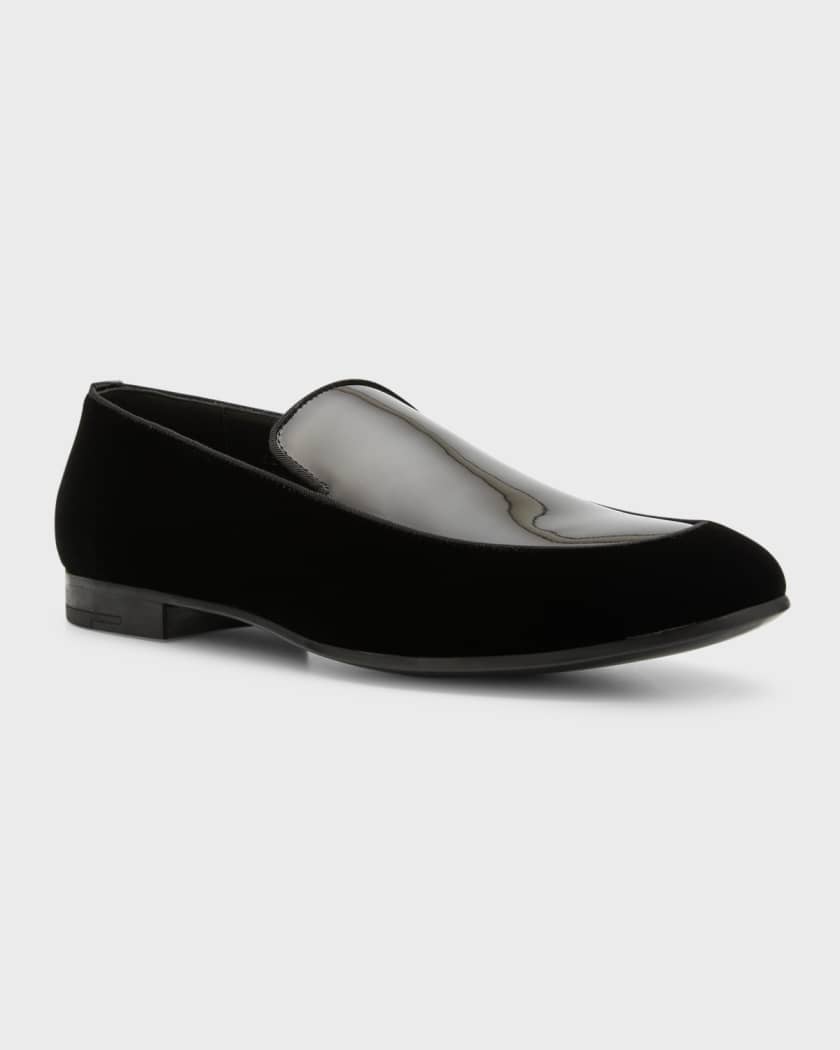 Giorgio Armani Loafers Shoes in Black for Men