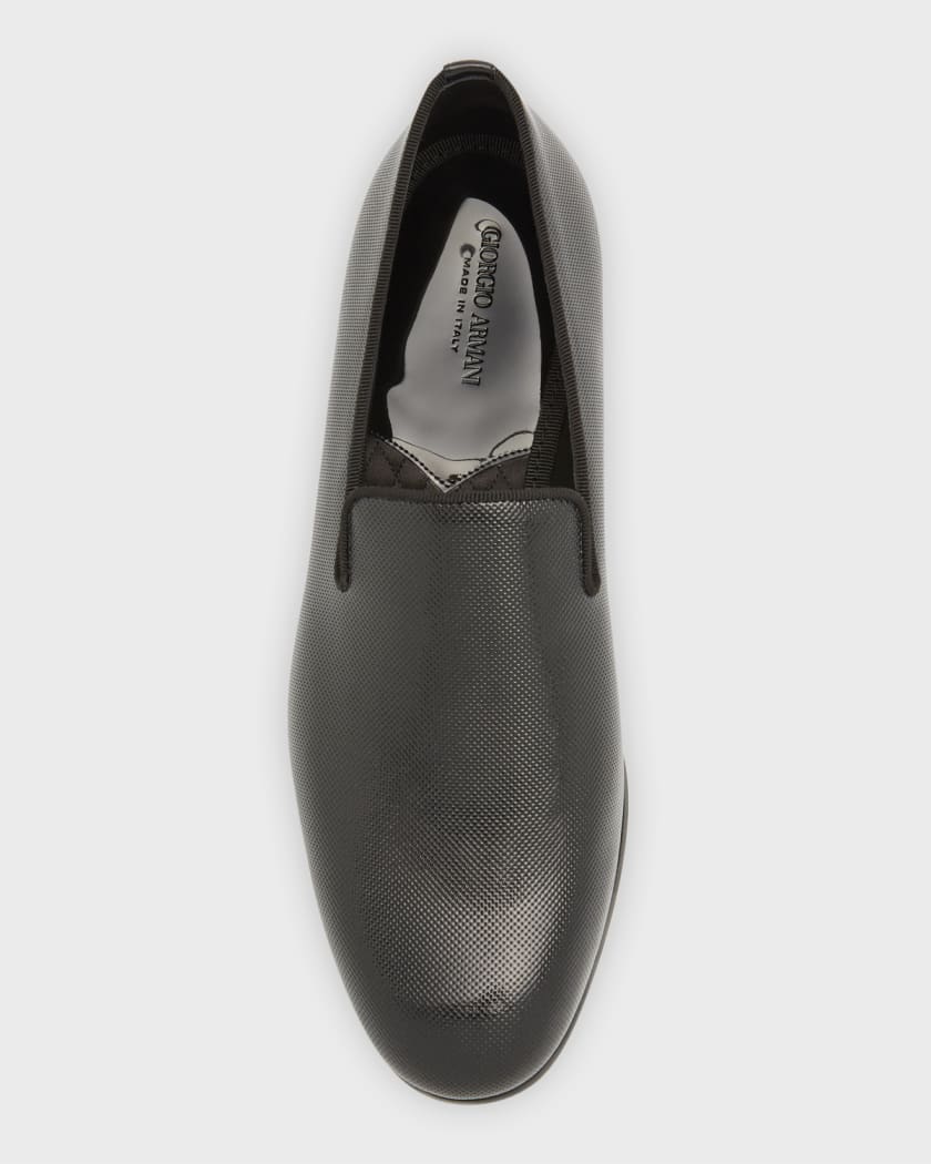daar ben ik het mee eens ontsnappen tuberculose Giorgio Armani Men's Textured Leather Loafers | Neiman Marcus