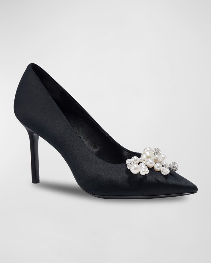 kate spade new york elodie pearly bow pumps | Neiman Marcus