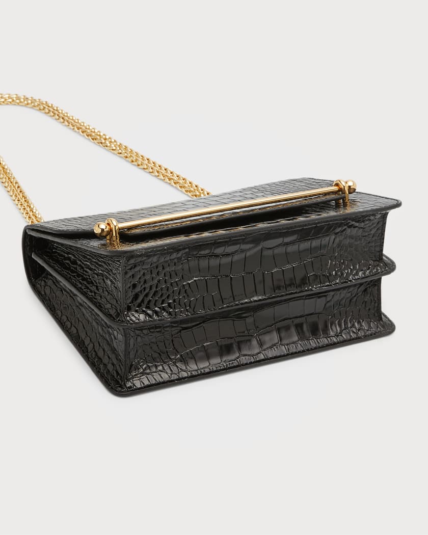 Strathberry East/West crocodile-embossed Bag - Farfetch