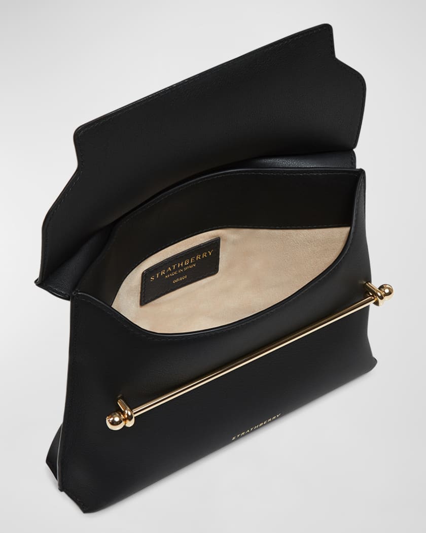 Strathberry Stylist Leather Shoulder Bag in Black