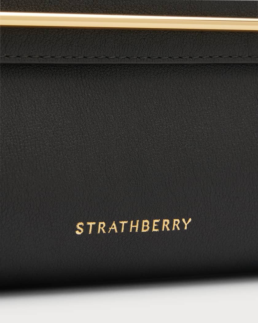 Strathberry Stylist Leather Shoulder Bag in Black