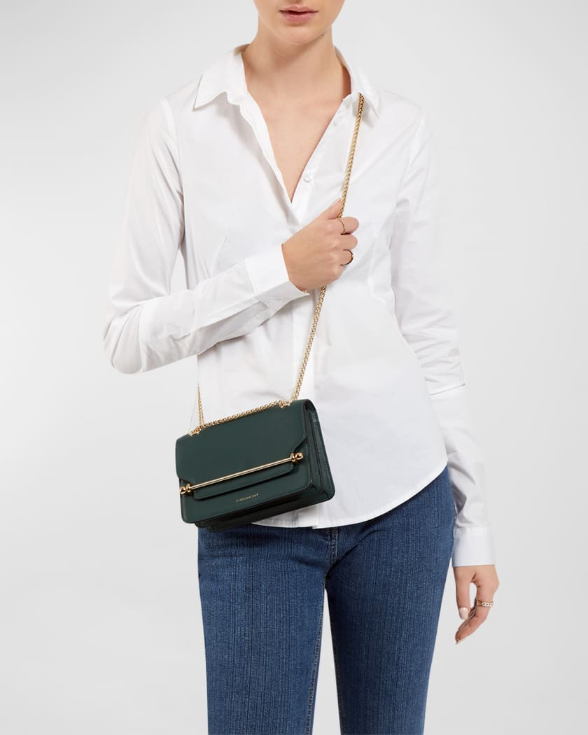 Strathberry Mini East/West Leather Crossbody Bag
