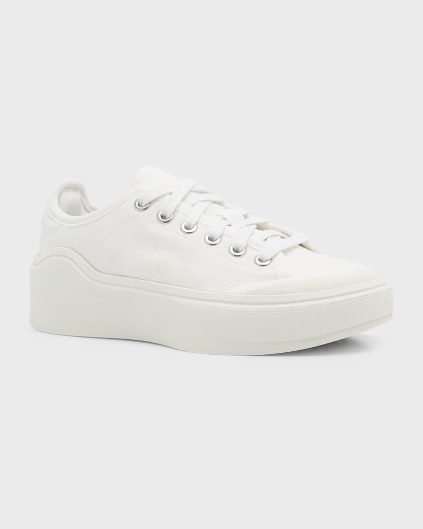 White adidas canvas store shoes