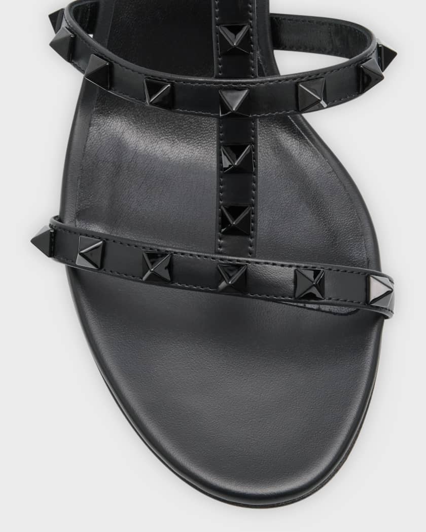 Valentino Garavani Black Rockstud Sandals