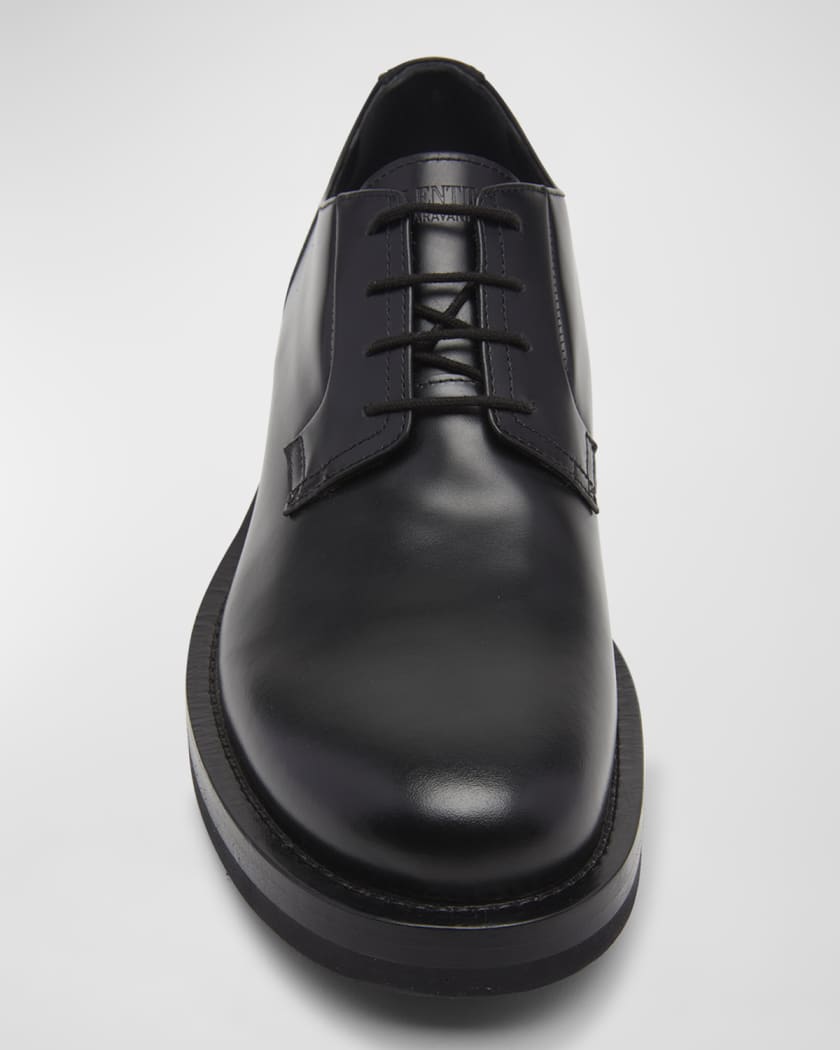 Gentagen svinekød Grusom Valentino Garavani Men's Single Stud Leather Derby Shoes | Neiman Marcus
