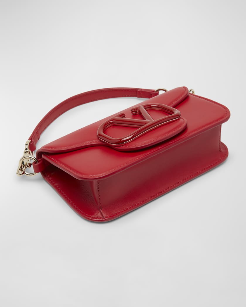 Valentino Garavani, Bags, Valentino Red Medium Vsling Leather Crossbody  Bag