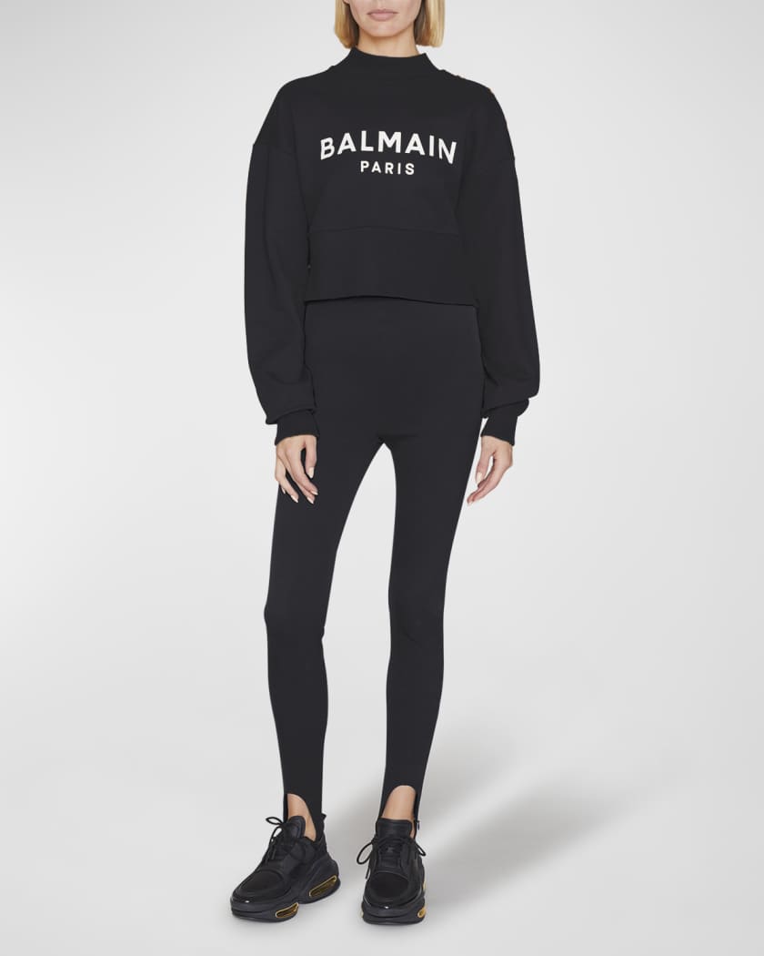 Balmain Black Embroidered Sweater