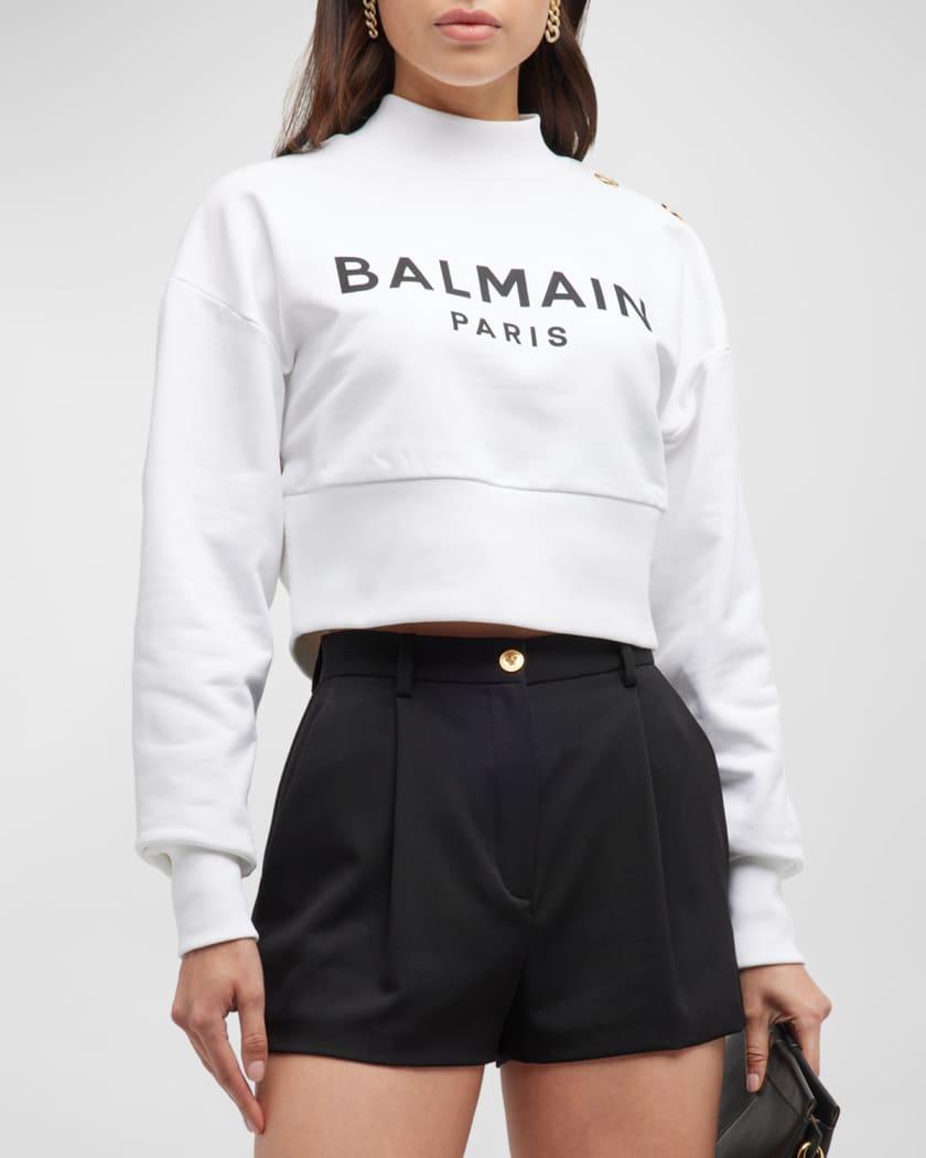 Balmain Logo-Print Hooded Robe