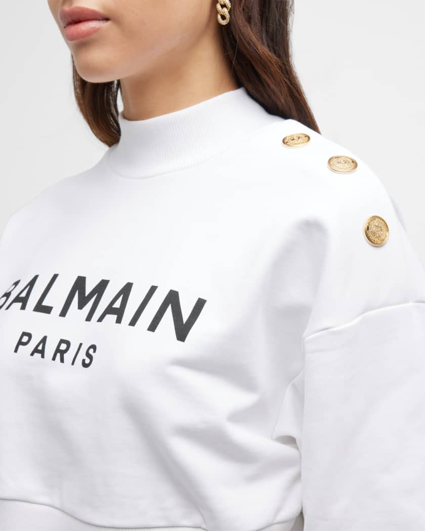 Balmain Logo-Print Hooded Robe