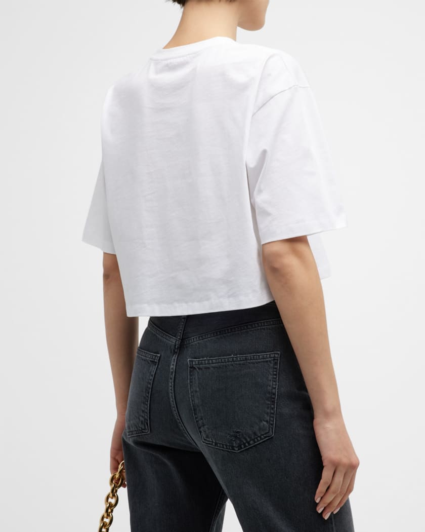 Logo-Print Crop T-Shirt