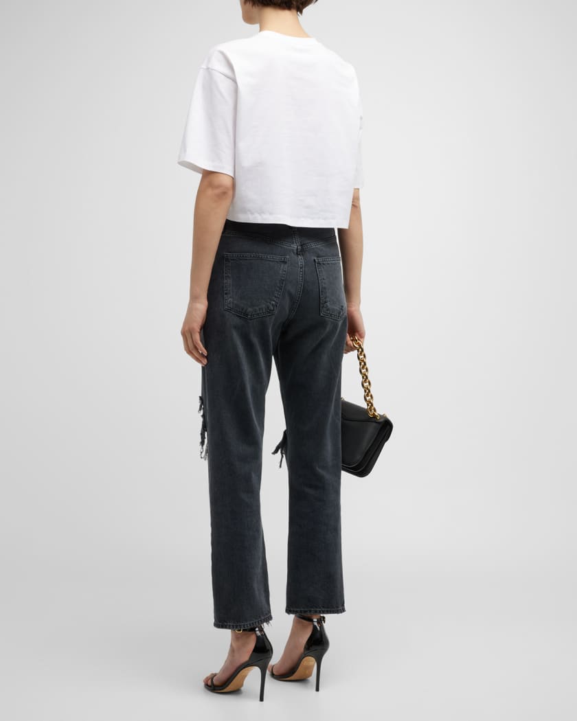 Logo-Print Crop T-Shirt