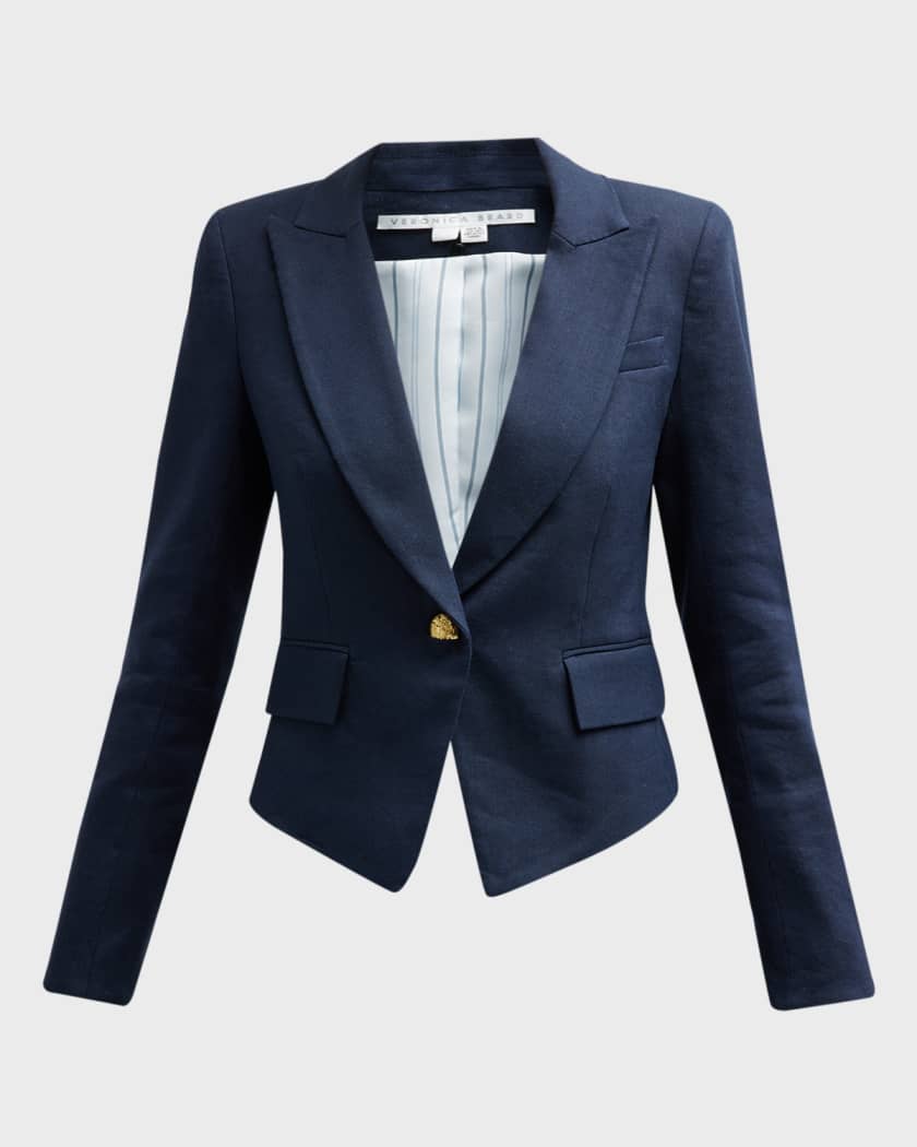 Veronica beard linen blazer discount