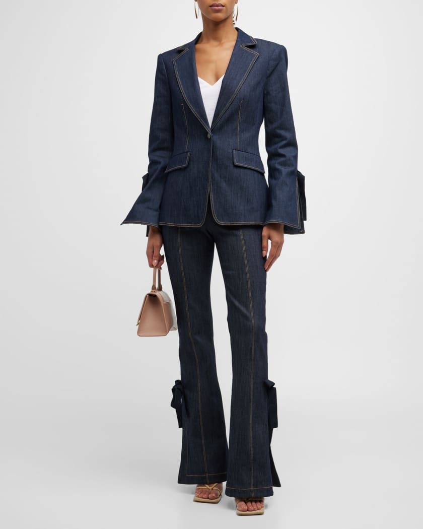 Denim blazer ladies new arrivals