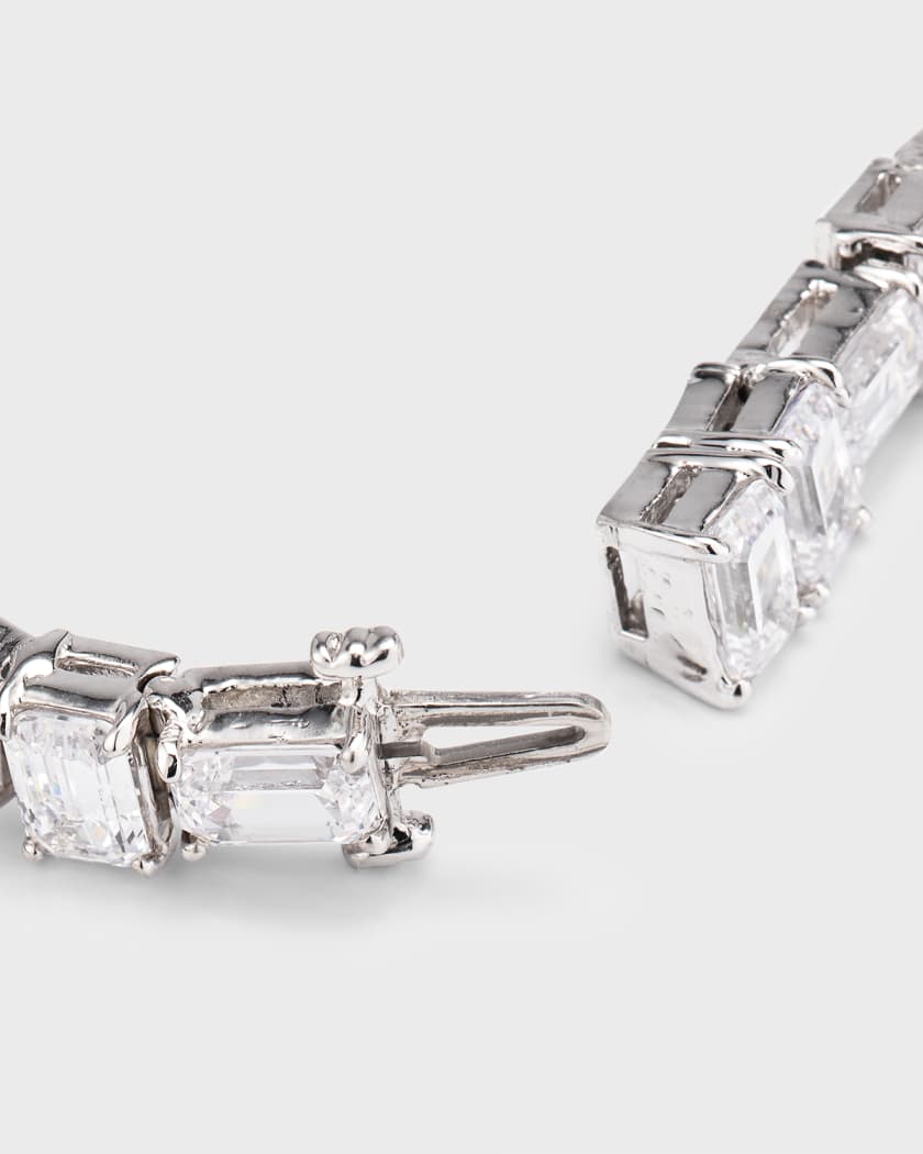 Emerald-Cut Alternating East-West Tennis Bracelet