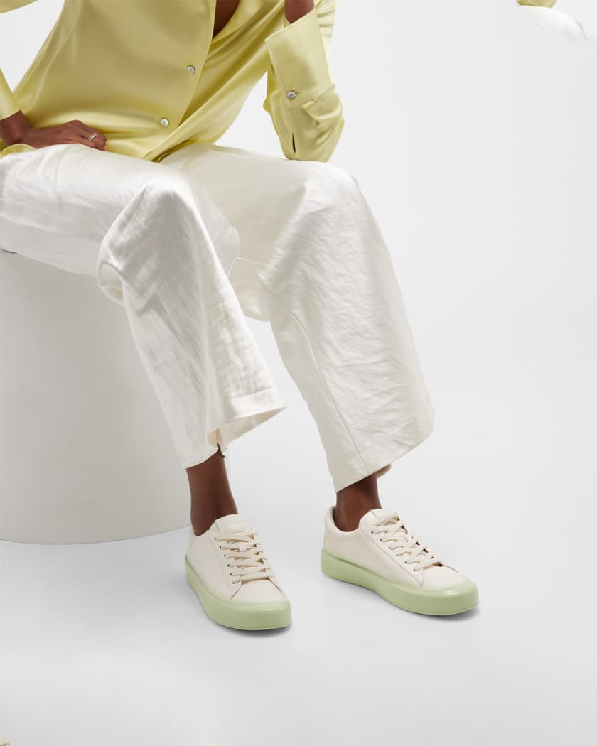 Udstråle gambling Sidst Vince Gabi Leather Transparent-Sole Sneakers | Neiman Marcus