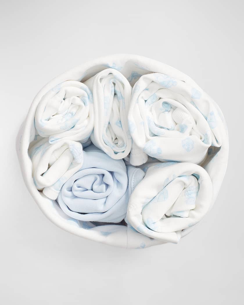 Boy's Seven-Piece Organic Cotton Gift Set, Size Newborn-9M