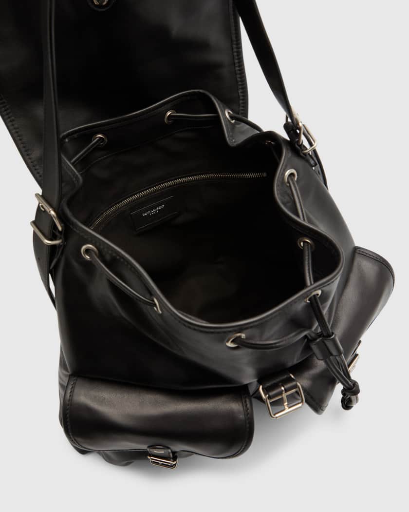 Ysl leather backpack 2025