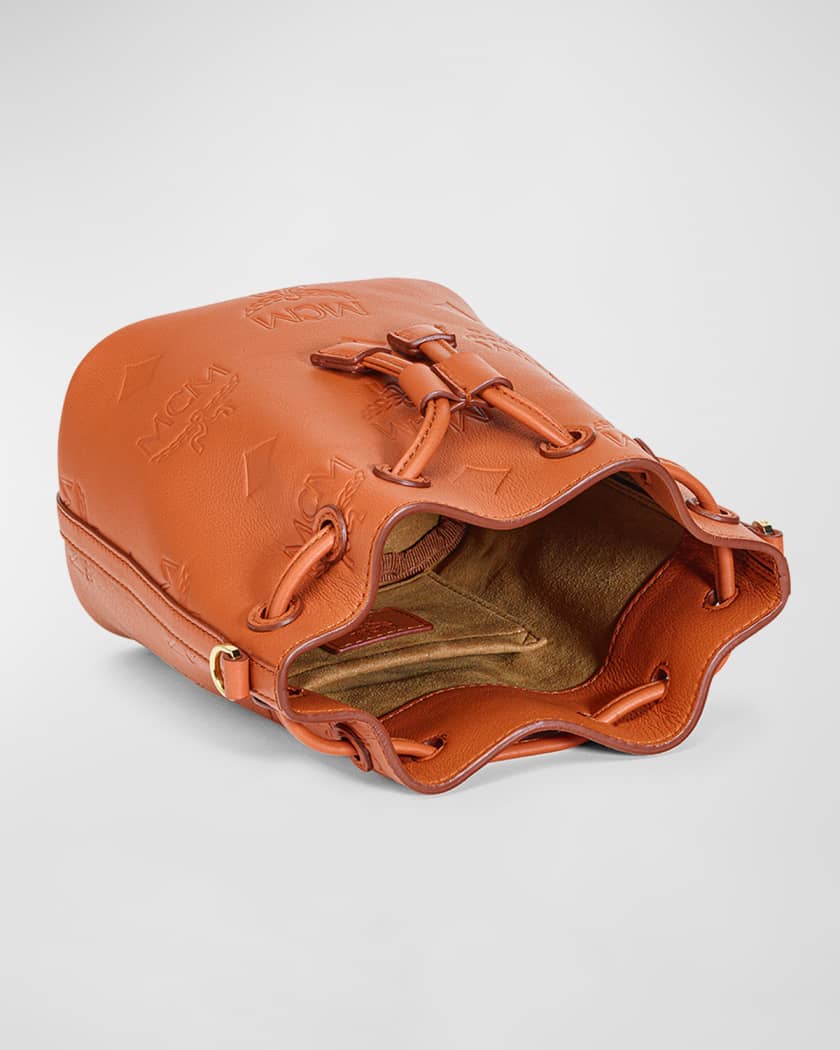 MCM, Bags, Mcm Cognac Visetos Belt Bucket Bag Limited Edition
