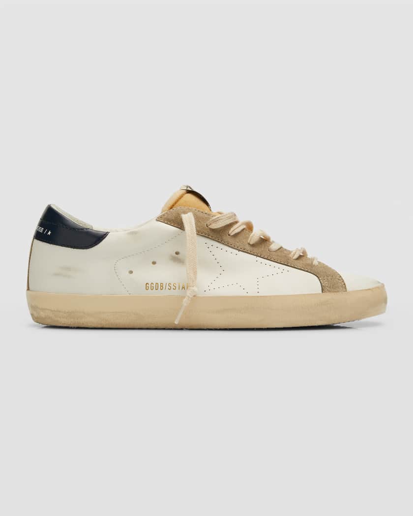 Golden Goose Men s Super Star Leather Low Top Sneakers Neiman Marcus