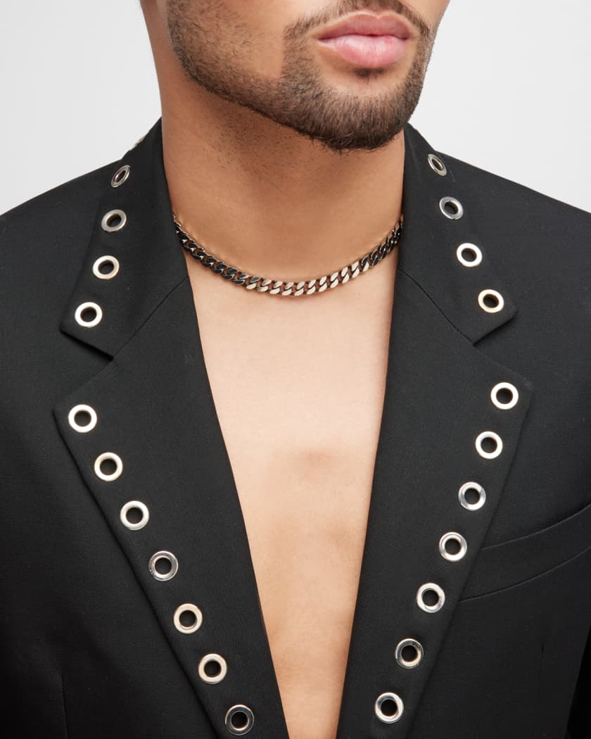 Alexander McQueen Men s Skull and Chain Necklace Neiman Marcus