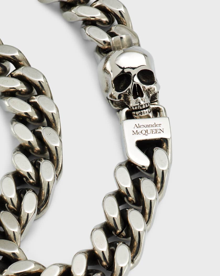 Alexander mcqueen men's skull bracelet deals